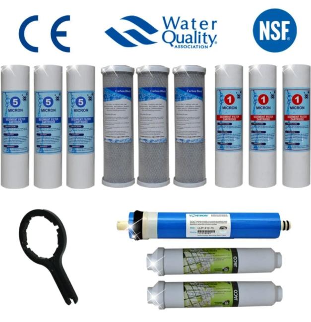 Açık Kasa 10 İnç Su Arıtma Filtre Seti | Vontron Membranlı Avantaj Paket