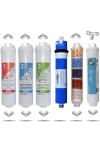 Kapalı Kasa 12 Inç Su Arıtma Cihazı Filtresi 10 Aşamalı 80 Gpd King Membranlı Inline Filtre Seti